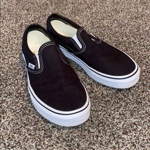 Black slip on Vans